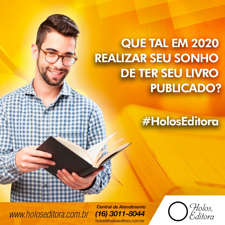 Que tal em 2020 realizar seu sonho de ter seu livro publicado?